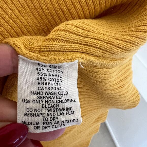 BDG Urban Outfitters Long Open Cardigan Sweater with Pockets Yellow Size S - Picture 6 of 11